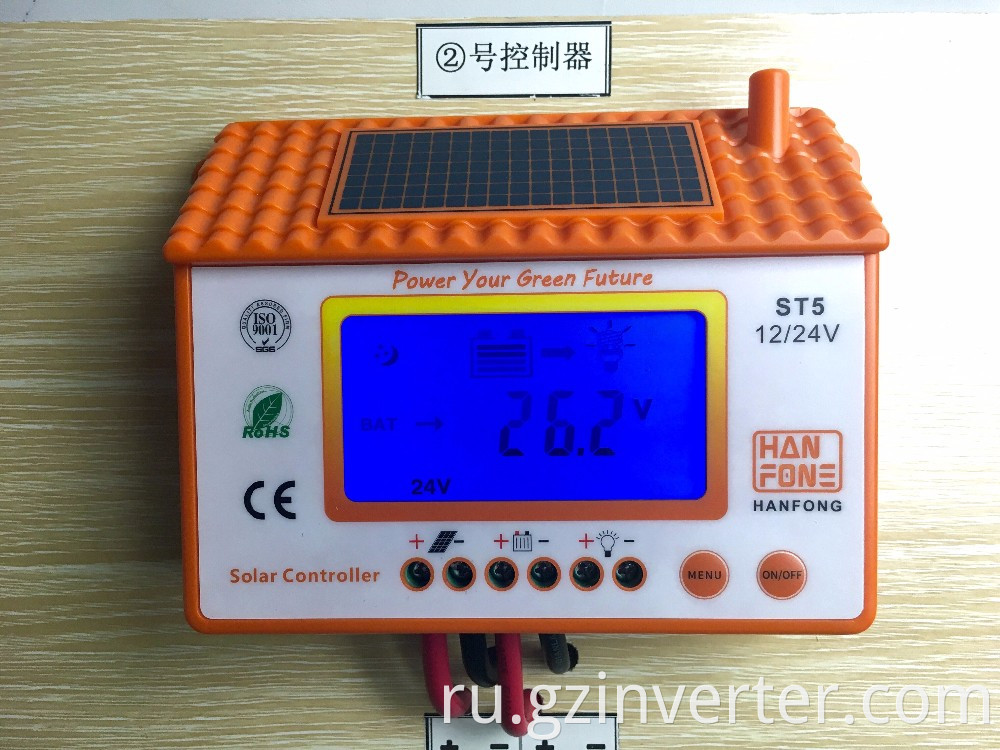Китай Ханфонг Оригинальный дизайн MPPT/ШИМ -Контроллер заряда, PWM Solar Controller 12V 24V AUTO 30A
